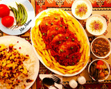 عکس مرحله 3 از دستور خوراک مرغ با سس گوجه