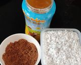 A picture of step 1 of Coconut jaggery laddu.
