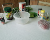 Foto del paso 1 de la receta: Tortitas de carne y avena, con guarnición de nopales sin baba