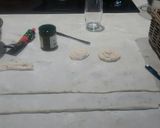 A picture of step 6 of Pesto and Tomato flatbread.