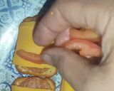 A picture of step 6 of Pepperoni Crackers 😋.