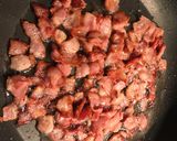 Cukkinis spagetti bacon-nel recept fázis 1 fotója