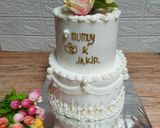 Foto langkah ke 8 dari resep Brownies kukus basecake kue ulang tahun.