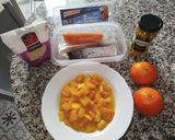 Foto del paso 1 de la receta: Quinoa con salmón, espárragos y mango
