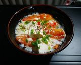 Hình bước làm 3 của món Canh trứng đậu hũ cà chua