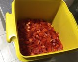 A picture of step 2 of Lentils with Bacon, Potatoes, and Bell Pepper.