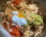 A picture of step 2 of Soyabean Muithya.