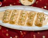 A picture of step 4 of Bread Rasmalai.