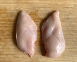 A picture of step 1 of Diet recipe - Chicken breast fillets - batch cooking used Sous vide.