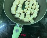 Hình bước làm 1 của món Đậu tẩm hành (không ăn được hành sống)