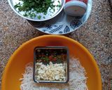 A picture of step 1 of Chilli Garlic Fried Rice.