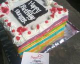Foto langkah ke 5 dari resep Rainbow Cake Anti Gagal.