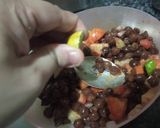 A picture of step 3 of Kale chane ki chat.