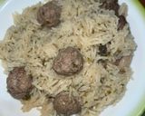 صورة لخطوة 4 من وصفة ارز بكريات اللحم مفروم
