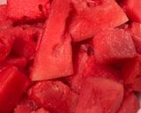 A picture of step 1 of Watermelon Slush 🍉😋.