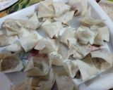 A picture of step 5 of Chicken wontons.