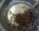A picture of step 3 of Cucumber/khira Raita.