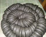 Foto langkah ke 9 dari resep Wool Roll Bread dengan tepung Ketan Hitam, dikukus.
