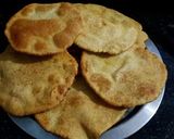 A picture of step 3 of Besan Puri modak.