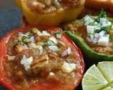 Pav bhaji stuffed capsicum recipe step 5 photo