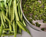 A picture of step 1 of Gawar Chana Dal Dhaba Style Sabzi.