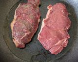 A picture of step 5 of Medium Sirloin Steak and homemade peppercorn sauce.