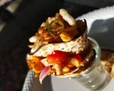 A picture of step 3 of Light papad snack.