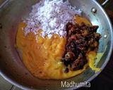 A picture of step 3 of Goan Panache Dhonas.