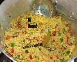 A picture of step 6 of Sausage fried rice.