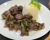 Hühnerleber mit Zwiebeln Rezeptschritt 4 Foto