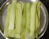 A picture of step 1 of Dudhike chilke(skin) ki sabji.