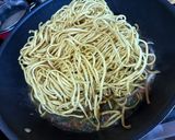 A picture of step 3 of Pancit Canton w/Crispy Pork Belly.