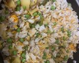 A picture of step 3 of Matar Poha.