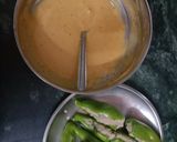 बेसन मिर्च के पकौडे (besan mirch ke pakode recipe in Hindi) रेसिपी चरण 2 फोटो