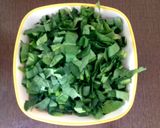 A picture of step 2 of Radish Leaves Saag.