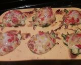 A picture of step 6 of Egg muffins wrapped in Zucchini.