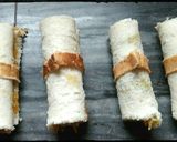 A picture of step 10 of Kohlapuri paneer baked roles.