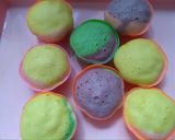 Foto langkah ke 5 dari resep 147. Bolu Mawar Kukus Tersimpel (modal 19rb jadi 40-46 pcs).