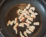 Foto del paso 2 de la receta: Risoni (orzo) con gambas y salmón. Versión vegana