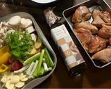 A picture of step 1 of Oven-Baked Three Cup Chicken.
