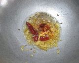 A picture of step 4 of Dal makhani with lapsi.