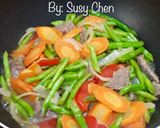 Foto langkah ke 4 dari resep Buncis Wortel Cah Sapi.
