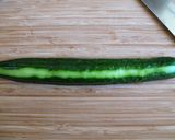 A picture of step 1 of Cucumber Snake.