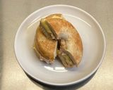 A picture of step 6 of Deany's bagel tuna melt.