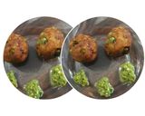 A picture of step 4 of Matar Aalu Bonda.