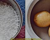 A picture of step 1 of Sabudana vada (sago vada).