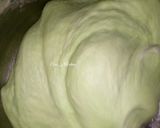 Foto langkah ke 2 dari resep Roti Sobek Pandan Ekonomis "Super Lembut".