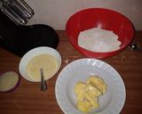 A picture of step 2 of Pound cake#4wks challenge.
