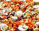 A picture of step 1 of Full Nigerian salad.