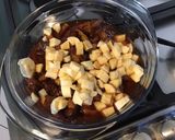 Une image de l'étape 4 de Compote de prunes et bananes.
